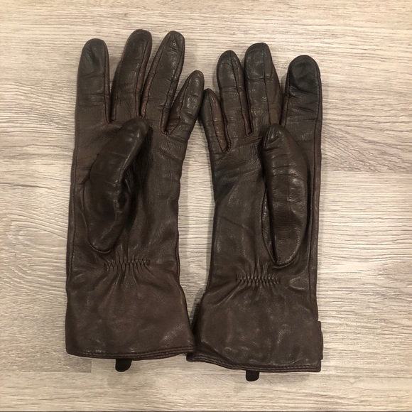 Michael Kors Leather Buckle Gloves - Picture 3 of 6